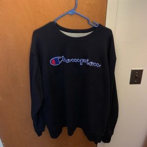 Navy Blue Crew Neck
